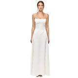 Women's dress: european and american cross-border sexy camisole dress, slim-fit backless maxi dress, women's summer evening gown