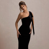 Women's dress - cross-border spring/summer export - solid color casual sexy one-shoulder comfortable slim-fit sleeveless bodycon dress