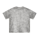 saint m t shirts Spring and summer s.m thorn character headshot small neckline distressed dirty dyed short-sleeved one piece