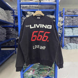Saint m hoodie - autumn/winter s.m washed vintage classic print crewneck sweatshirt - wholesale