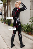 Diamond Dazzler Man Latex Catsuits Front Zipper