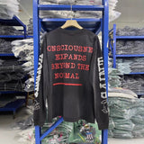 Saint m hoodie - autumn/winter s.m distressed letter graphic crewneck pullover long sleeve - wholesale