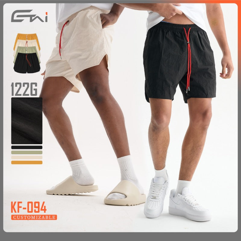 Etai men's apparel summer quick-dry lightweight sports nylon shorts - trendy brand, relaxed fit, high-quality casual five-pocket shorts