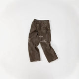 Saint m t pants spring & fall s.m high street heavy weight destruction splash ink lumberjack workwear pants