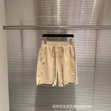 Drew house pants spring/summer d@ew embroidered letter corduroy casual loose shorts