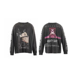 Saint m hoodie - spring/autumn s.m anime character graphic crewneck pullover long sleeve - wholesale
