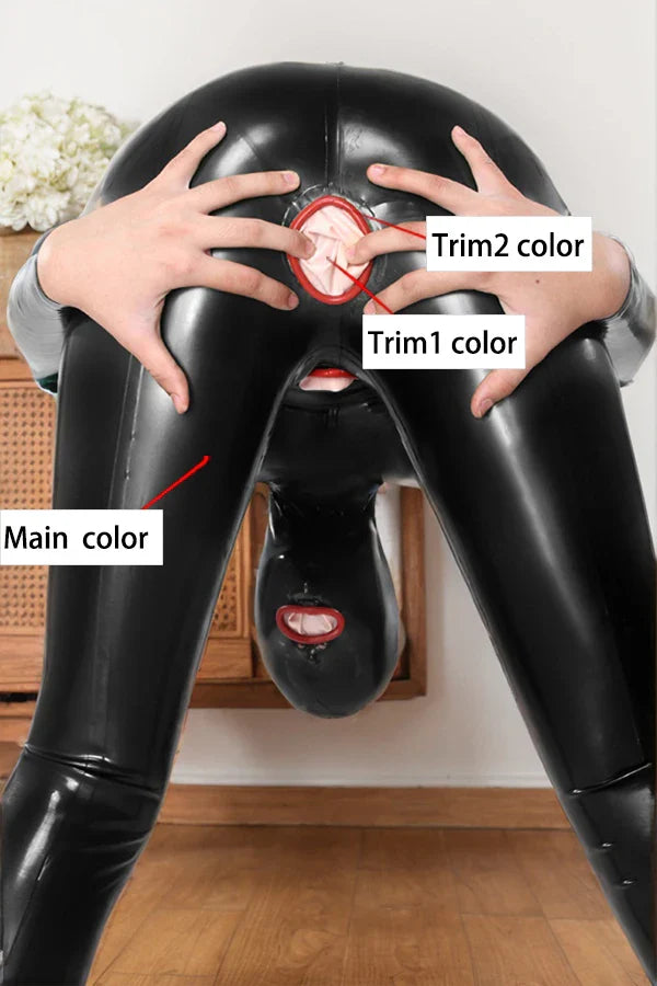 Man Latex Catsuits Express Pass 3 Condoms