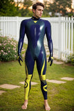 Men Latex Catsuits Biker Racing Motogp