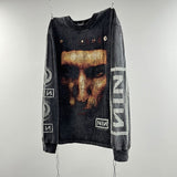 Saint m hoodie fall and winter s.m 9inch nail band pattern round neck pulloverlong sleeves