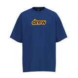 Drew house t-shirt - spring/summer european & american streetwear - smiley face & letter print crewneck pullover short sleeve - wholesale single piece