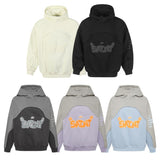 Saint m hoodie - autumn/winter s.m letter print patchwork pullover fleece sweatshirt - wholesale single piece