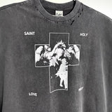saint m t shirts  s.m vintage oil painting pattern pullover casual tank top - wholesale