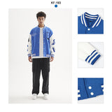 Etai men's clothing high-quality youth baseball jacket - trendy brand, double lip pockets, comfortable fleece-lined men's outerwear