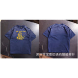 saint m t shirts  s.m cartoon series graphic crewneck pullover short sleeve t-shirt - wholesale