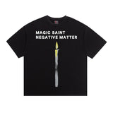 saint m t shirts  s.m candle angel graphic crew neck pullover short sleeve top - wholesale