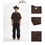 Etai men's clothing trendy boxy fit 100% cotton short-sleeve t-shirt - high-quality drop shoulder, relaxed fit crew neck tee for men