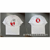 saint m t shirts  s.m cartoon series graphic crewneck pullover short sleeve t-shirt - wholesale