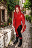 Man Latex Catsuits Regulus Hooded Front Zipper