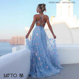 Women's dress: european and american cross-border fashion spaghetti strap sparkly banquet event elegant slimming long dress evening gown