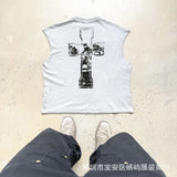 saint m t shirts  s.m. spoof suzuki limited edition pullover casual vest - wholesale