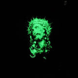 saint m t shirts  s.m. glow-in-the-dark distressed crew neck pullover short sleeve t-shirt - wholesale