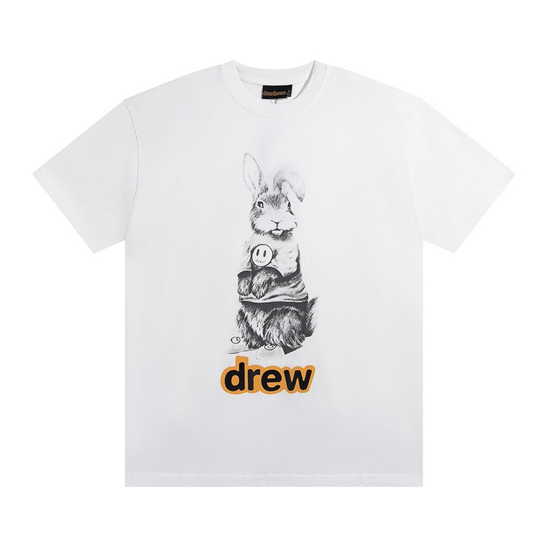 Drew house t-shirt - autumn/winter d@ew cartoon series graphic print crew neck short sleeve - wholesale single piece