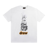 Drew house t-shirt - autumn/winter d@ew cartoon series graphic print crew neck short sleeve - wholesale single piece