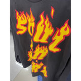 Saint m hoodie - spring/autumn s.m flame letter graphic crewneck pullover long sleeve - wholesale