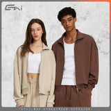 Etai men's clothing | autumn/winter outerwear boxy zip-up jacket - trendy brand custom high-end couple's casual jacket