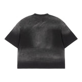 Etai men's clothing premium spray-dyed short-sleeve t-shirt - versatile, short, boxy fit style for men