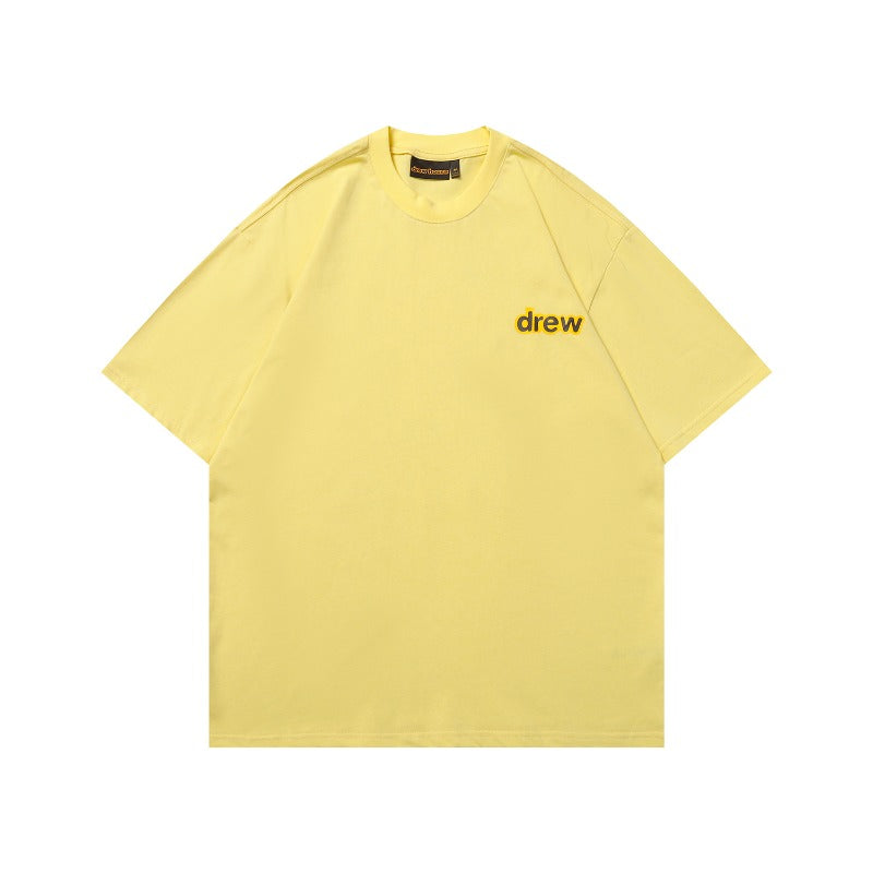 Drew house t-shirt - spring/summer - d@ew cartoon dinosaur print crew neck short sleeve pullover