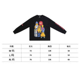 Saint m hoodie fall and winter s.m red chili band pattern round neck pulloverlong sleeves