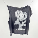 saint m t shirts  s.m. alien graphic crewneck pullover tank top