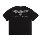 saint m t shirts  s.m clown character graphic crew neck pullover short sleeve t-shirt - wholesale
