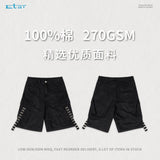Etai men's streetwear brand cargo bermuda shorts - premium loose fit cotton denim shorts