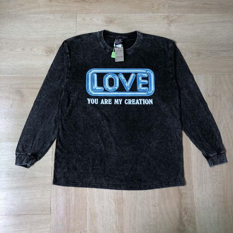 Saint m hoodie - spring/autumn - s.m - heart & letter graphic - crew neck pullover - long sleeve - wholesale