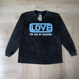Saint m hoodie - spring/autumn - s.m - heart & letter graphic - crew neck pullover - long sleeve - wholesale