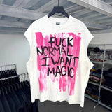 saint m t shirts  s.m limited edition letter graphic crew neck pullover tank top - wholesale