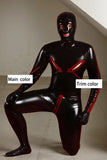 Vigilante Man Latex Catsuits Zippered Gimp Full Coverage