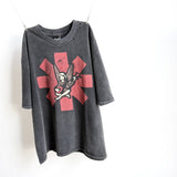 saint m t shirts  s.m. red chili band collaboration graphic crewneck t-shirt