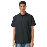 Etai men's lightweight breathable textured polo shirt - relaxed fit, short sleeve, premium style, fashionable light business woven t-shirt