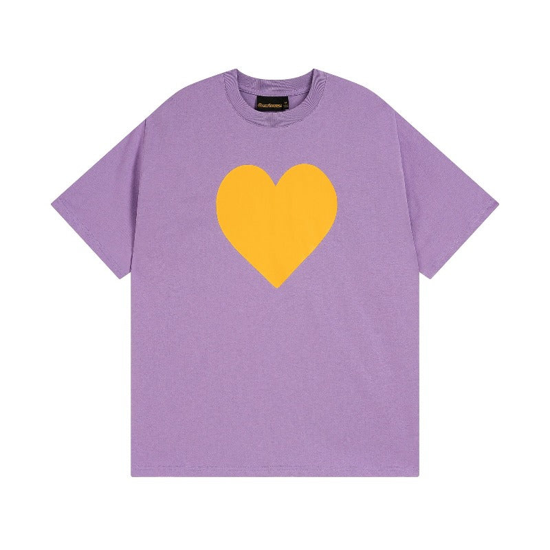 Drew house t-shirt - spring/summer d@ew heart & letter graphic crew neck pullover short sleeve - wholesale