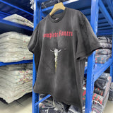 saint m t shirts  s.m. masked portrait graphic crewneck pullover short sleeve tee - wholesale