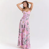 Women's dress: european and american cross-border sexy camisole dress, slim-fit backless maxi dress, women's summer evening gown