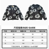 Saint m t sweater fall and winter s.m co-branded series pattern mohair sweater