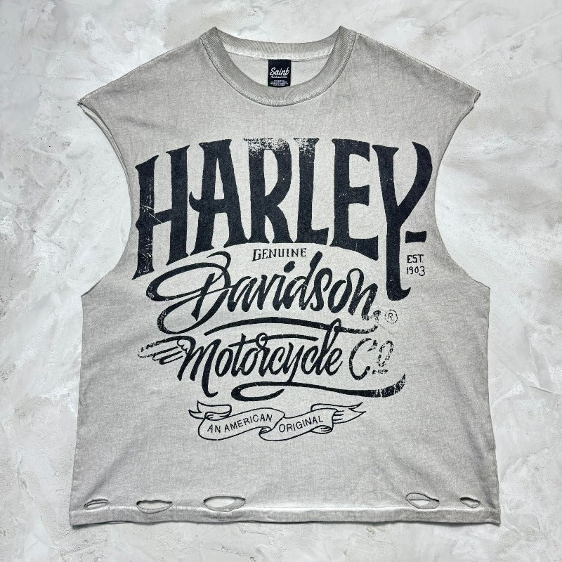saint m t shirts  s.m. letter edition pullover casual tank top - wholesale single piece