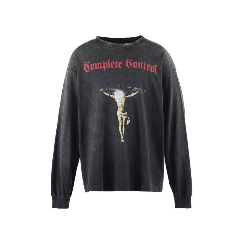 Saint m hoodie - autumn/winter s.m character print crewneck pullover long sleeve - wholesale