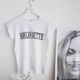 Valentine's Day T Shirts Couples Spring/Summer Letter Print Short-Sleeve Casual T-shirt Women's Tops