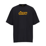Drew house t-shirt - spring/summer european & american streetwear - smiley face & letter print crewneck pullover short sleeve - wholesale single piece