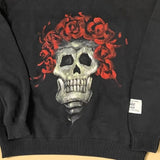 Saint m t sweater - autumn/winter s.m rose skull hand-painted pullover crewneck sweater - wholesale